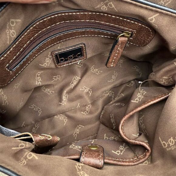 BOC Born Concept Women's Black & Brown Crossbody Bag Adjustable Strap - Picture 8 of 15